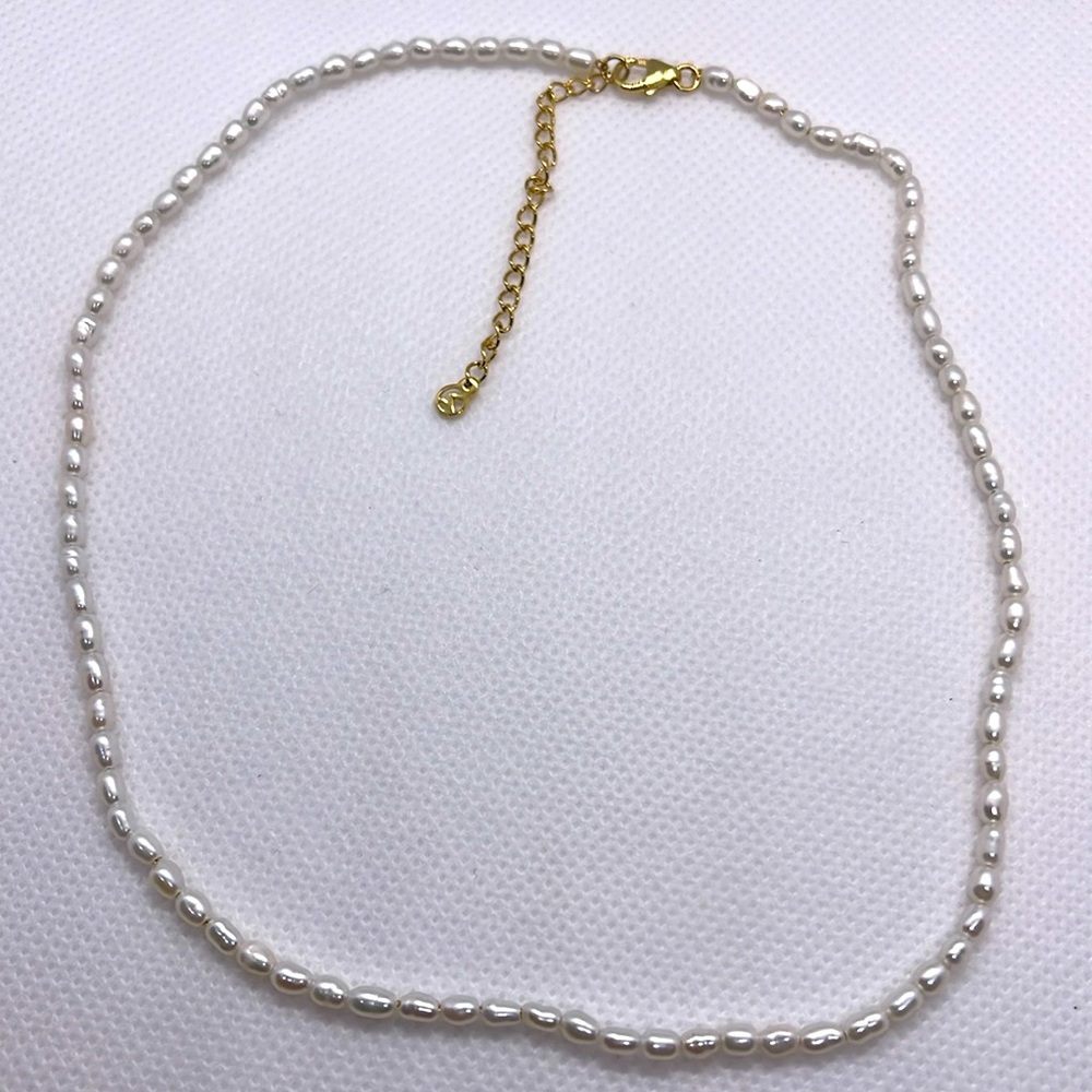 Mejuri Tiny Pearl Necklace